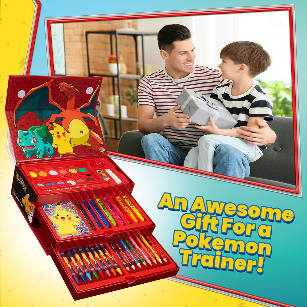 Pokémon Art Set crayons offer smooth, bold colors for large areas and blending.