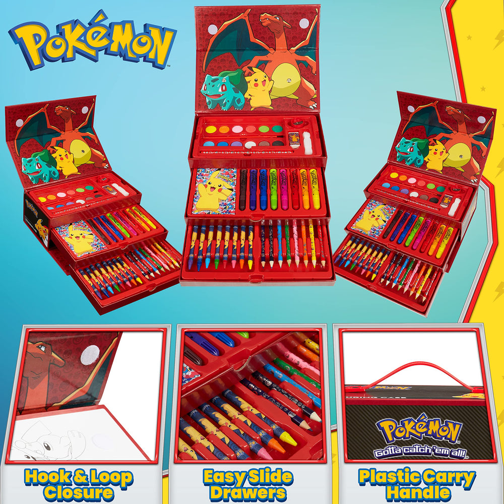 Pokémon Art Set paints are washable for mess-free creativity and learning.