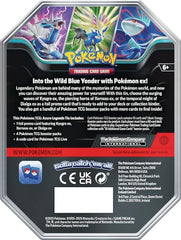 Pokémon Azure Legends Tin includes boosters and a code card for Pokémon TCG Live