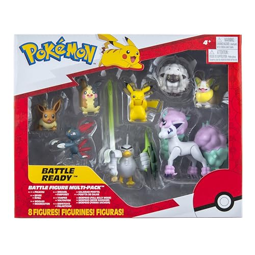Pokémon Battle Ready 8-Pack Eevee 2in figure ready for imaginative adventures