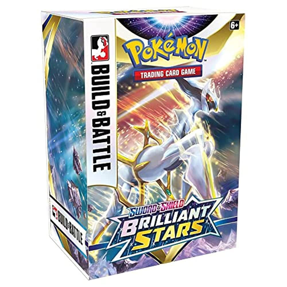 Pokemon Brilliant Stars Build and Battle Box front view for quick deck construction.