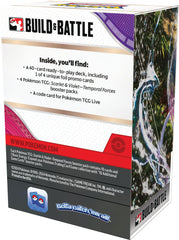 Pokémon Build & Battle Box packaging highlights contents and portability.