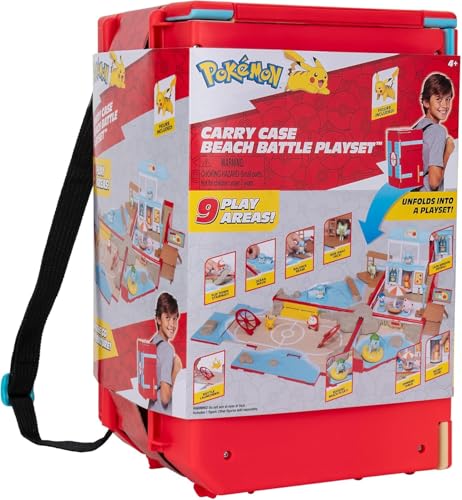 Pokémon Carry Case boardwalk scene for imaginative water-side adventures