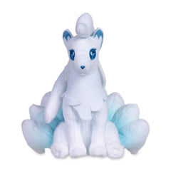 Alolan Ninetales Sitting Cuties Plush side view highlights compact display size.