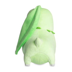 Chikorita plush size and dimensions shown for display ideas.