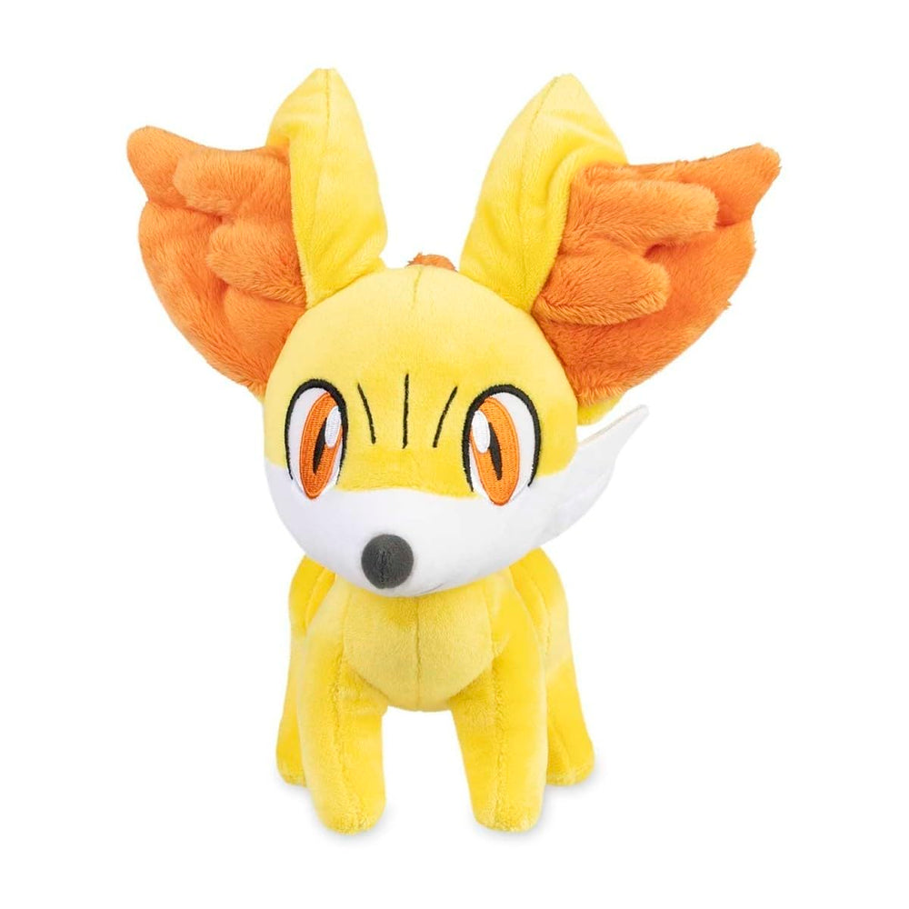 Pokemon Center Fennekin plush shows big floppy ears for cuddly comfort.