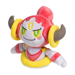 Pokémon Center Hoopa Confined Sitting Cuties Plush perched on a desk as a cute upright companion
