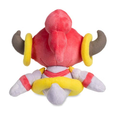 Pokémon Center Hoopa Confined Sitting Cuties Plush displayed on shelf for display