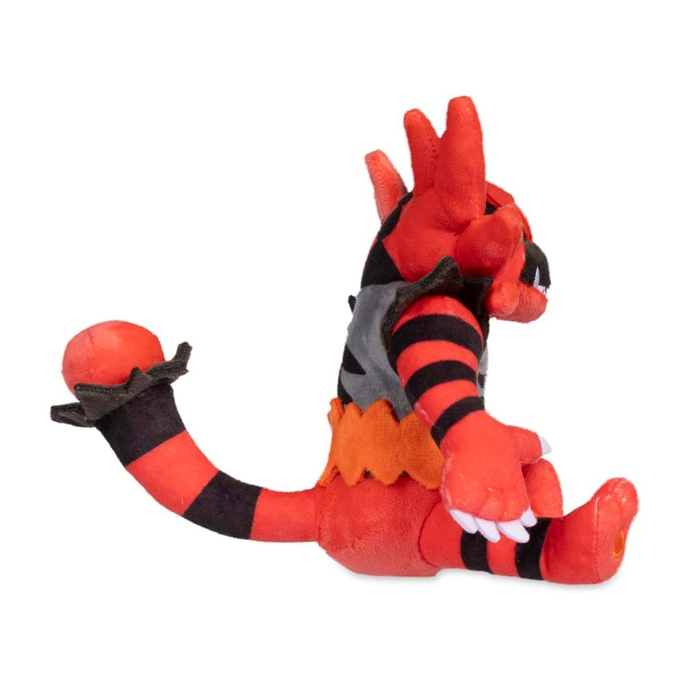 Incineroar Sitting Cuties plush features soft fabric for a cozy desk buddy.