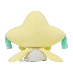 Pokemon Center Jirachi Soda Pop Plush back view; compact size fits on small shelves.