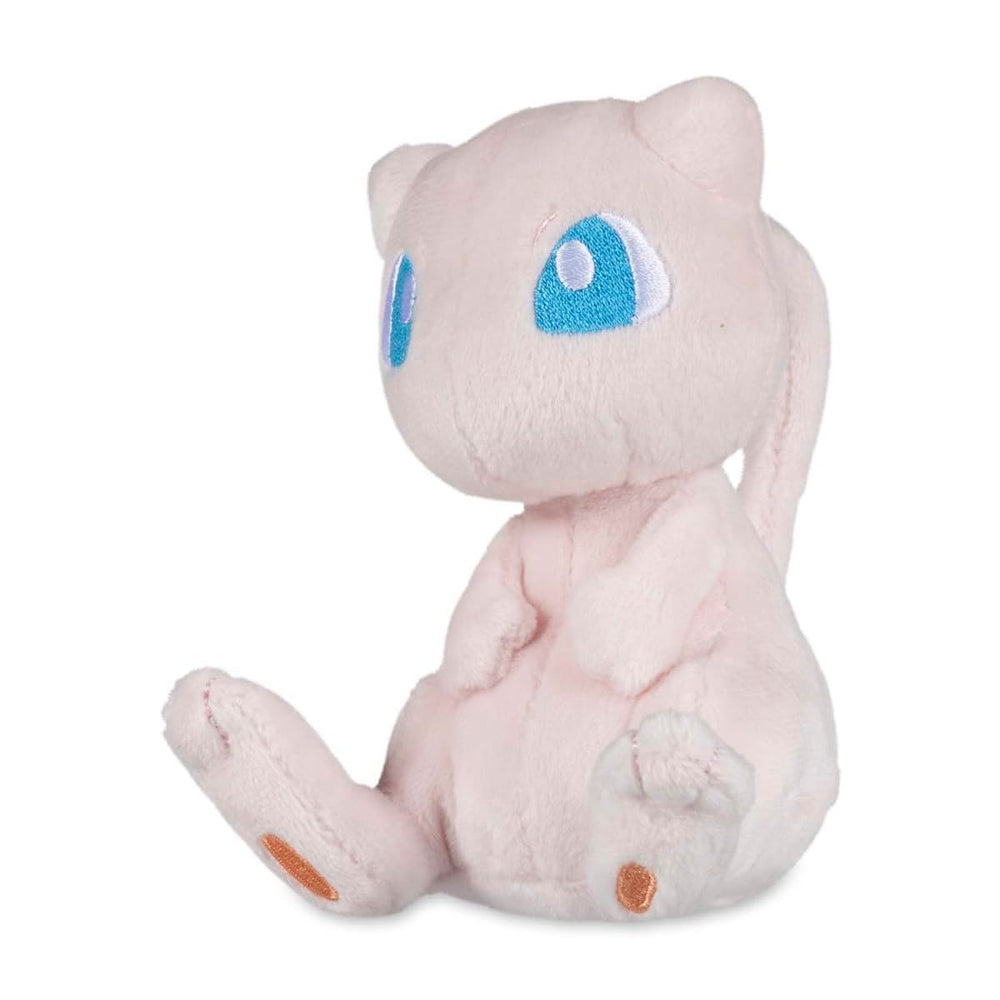 Pokemon Center Mew Sitting Cuties Plush front view showing upright pose and charm