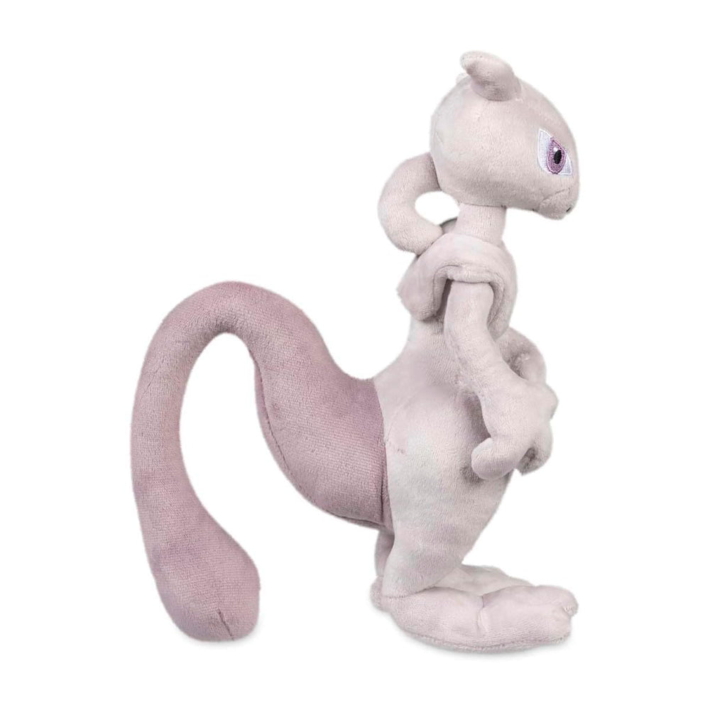 Pokémon Center Mewtwo plush standing pose ready to guard the collection