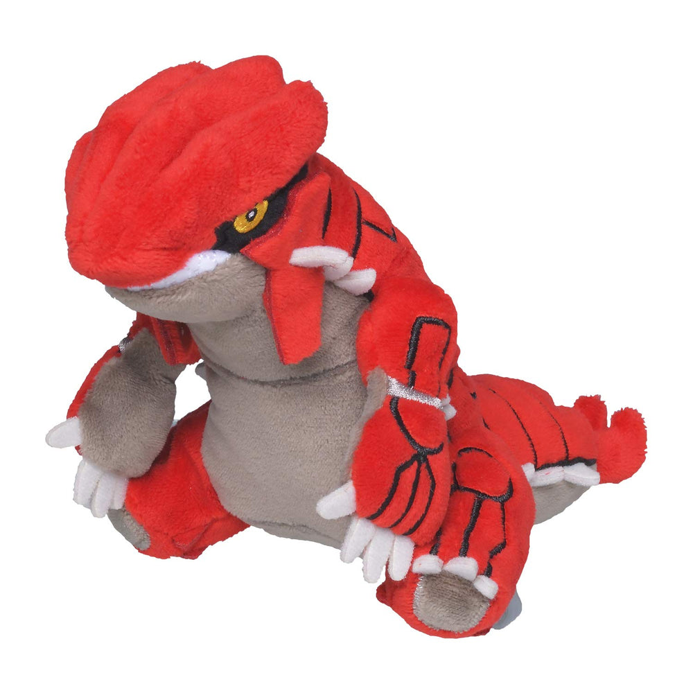 Pokémon Center Groudon plush #383, full-body view, ideal for cuddling and display.