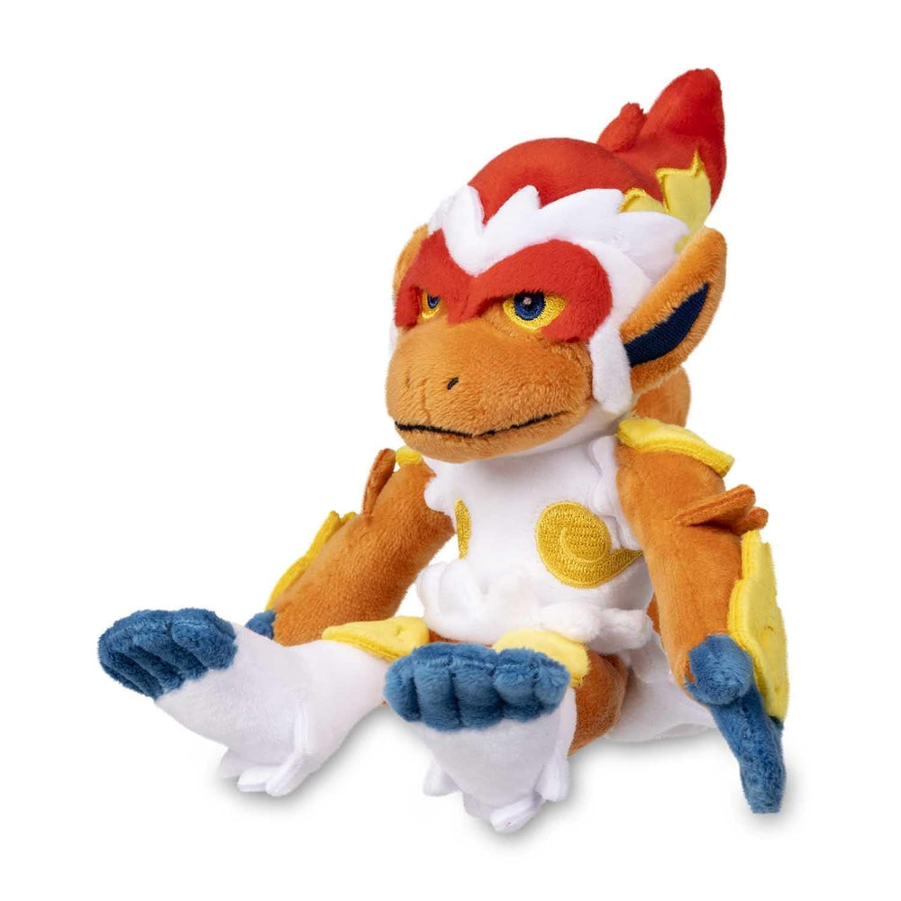 Pokemon Center Infernape Plush front view for desk display and decor