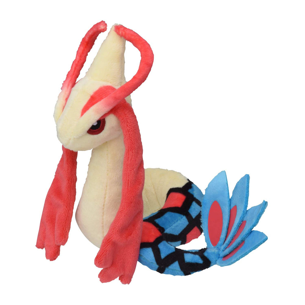 Pokemon Center Milotic plush 350 front view for cuddling and display.