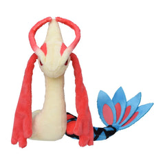 Pokemon Center Milotic plush 350 side view ideal for desk accents and display.