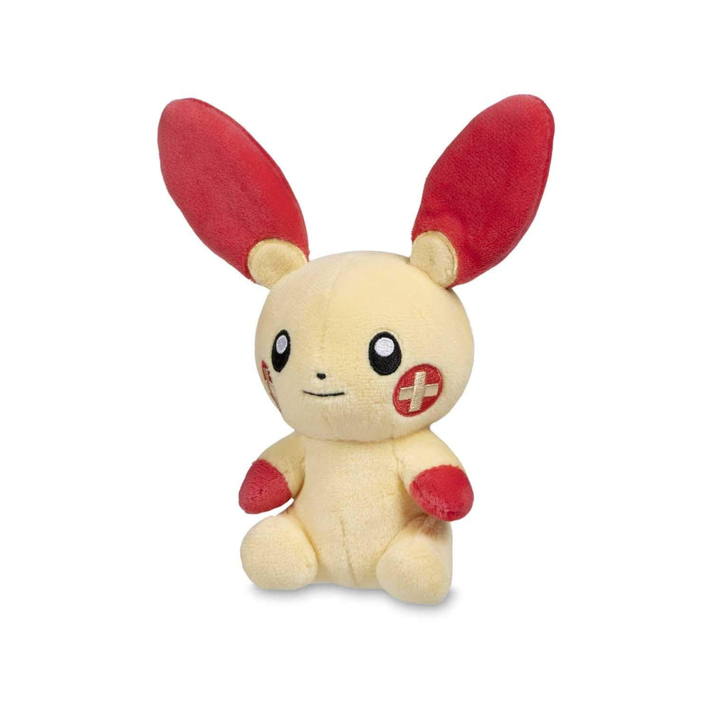 Pokemon Center Sitting Cuties Plusle Plush 311 provides a soft desk companion for display and gifting.