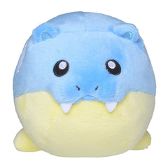 Pokémon Center Spheal plush front view with soft fur and friendly expression for cuddling and display