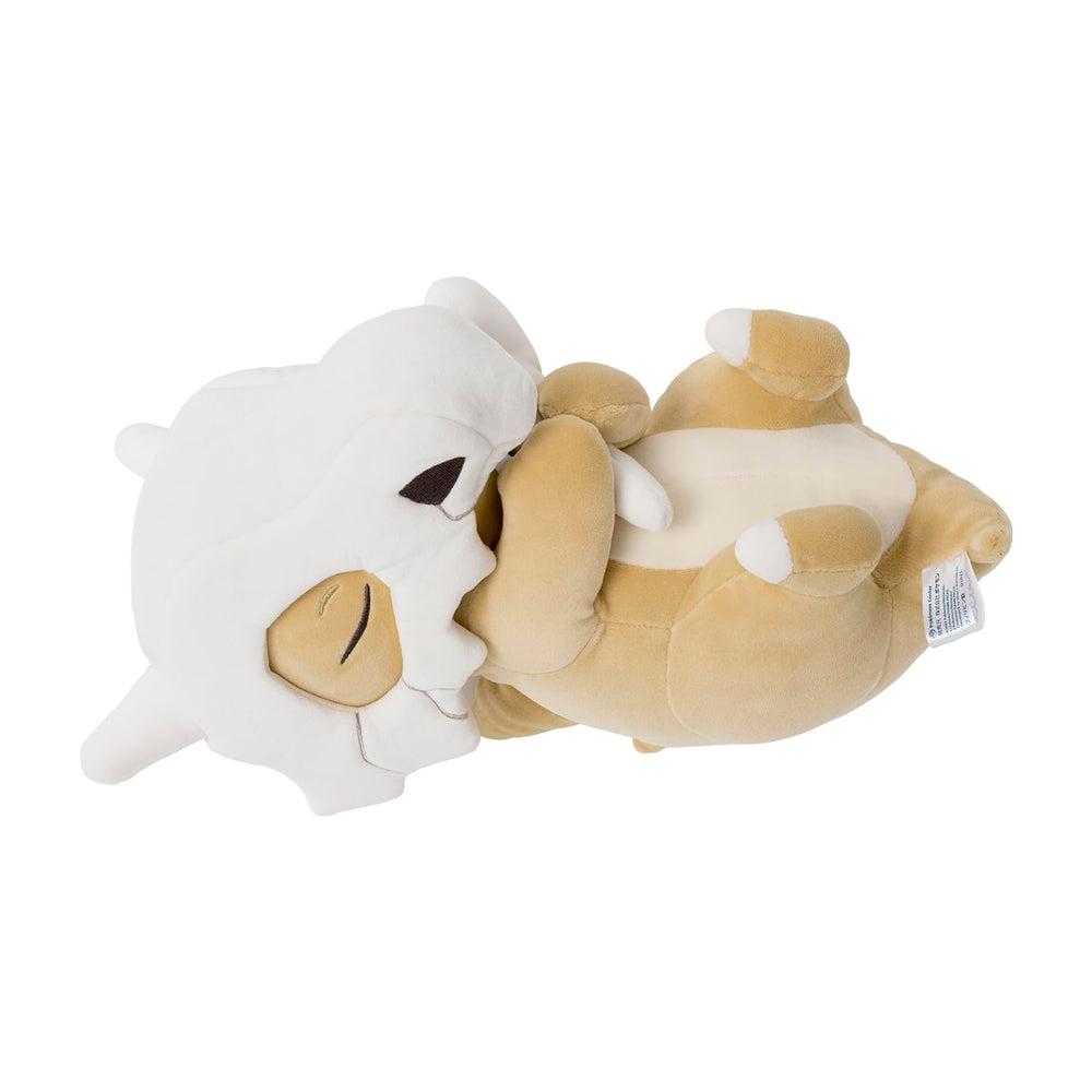 Pokémon Center Sleep Goodnight Cubone Plush detailed stitching and bone motif for durable collectibility.
