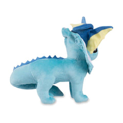 Soft fabric and embroidery highlight Vaporeon details for quality feel.
