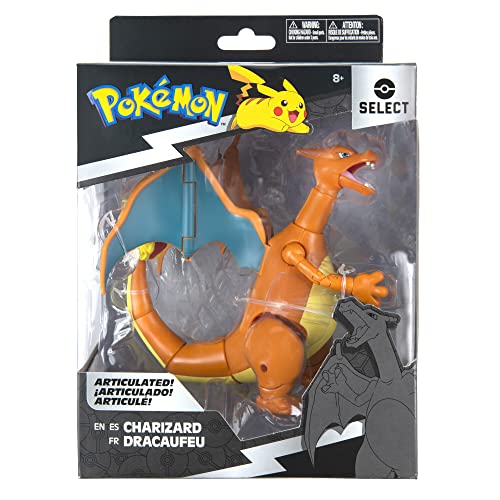 Pokémon Charizard articulation detail highlighting 15+ joints for flexible posing.
