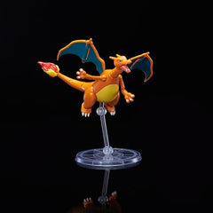 Pokémon Charizard with posing arm accessory enabling dramatic battle stances.