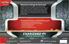 Oversized lenticular Charizard ex card adds dynamic display during battles.