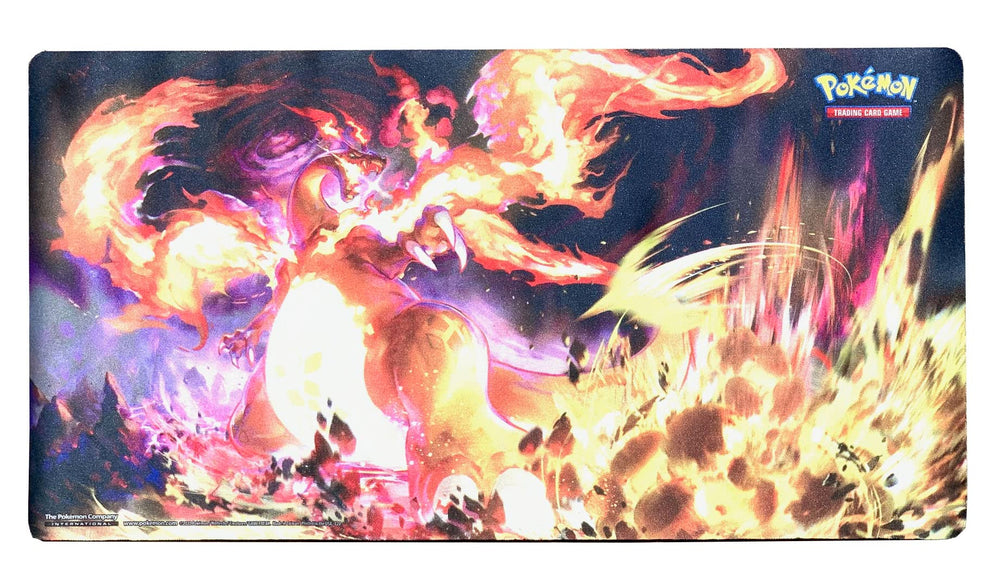 Pokémon Charizard Vmax playmat for smooth card handling and collectible display