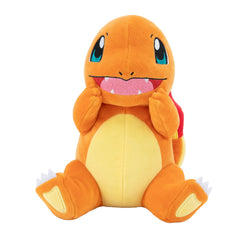 Official licensed Pokémon Charmander plush showing premium craftsmanship