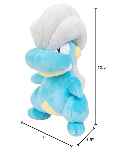 Collectible Bagon plush for shelves, desks, and playrooms of Pokémon fans.