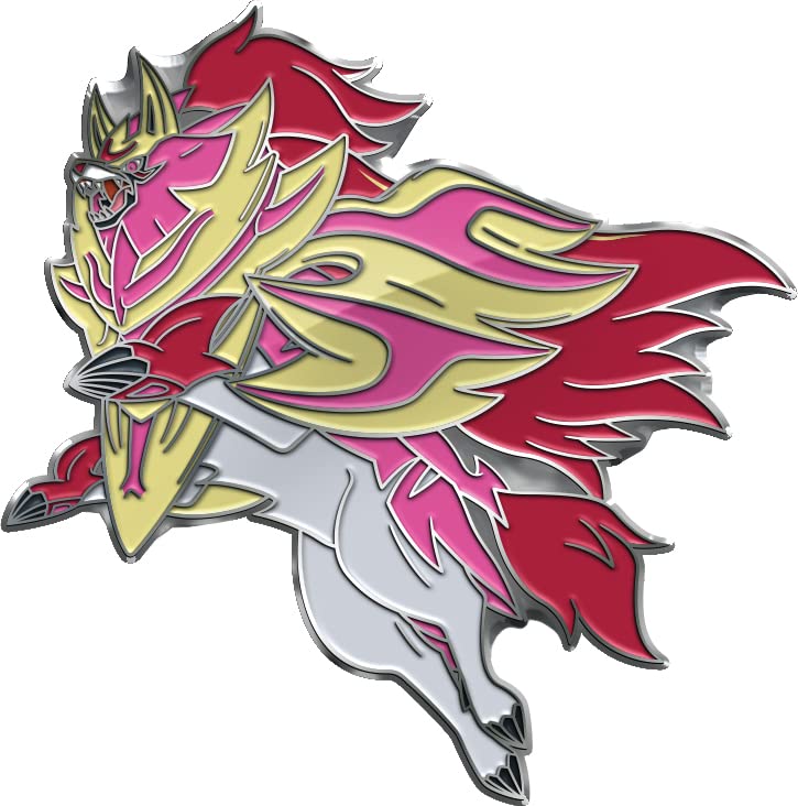 Pokémon Crown Zenith 65-card sleeves featuring Zamazenta and Zacian for deck protection.