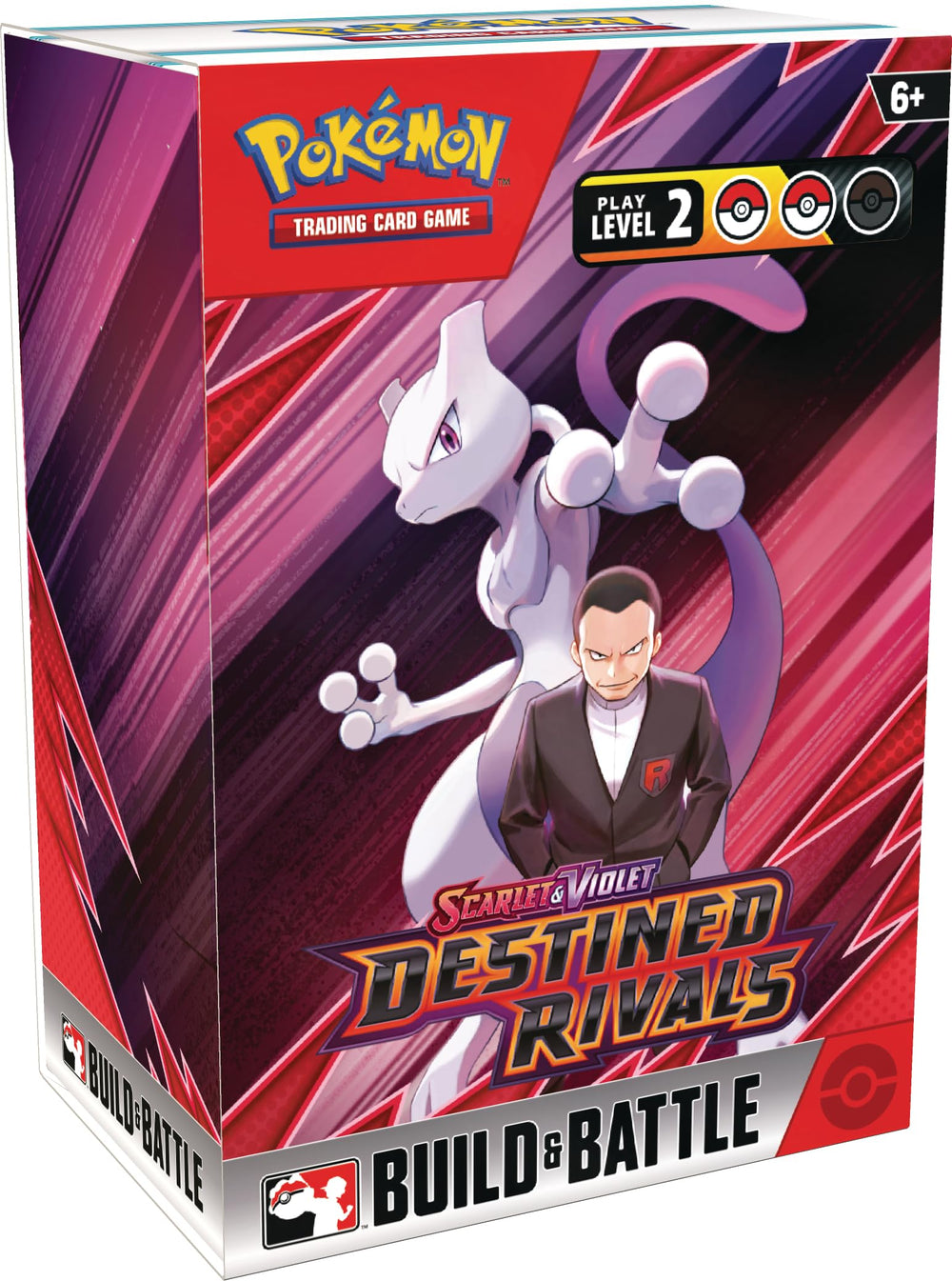 Pokemon Destined Rivals Build & Battle Box front cover, ideal for quick matches.
