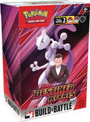 Pokemon Destined Rivals Build & Battle Box front cover, ideal for quick matches.