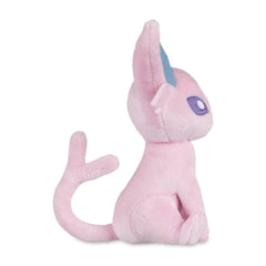 Pokémon Espeon Sitting Cuties Plush closeup fabric texture for tactile play.