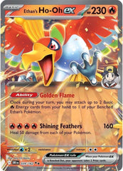 Pokemon Ethan's Ho-Oh ex card front view, ideal for display and collection