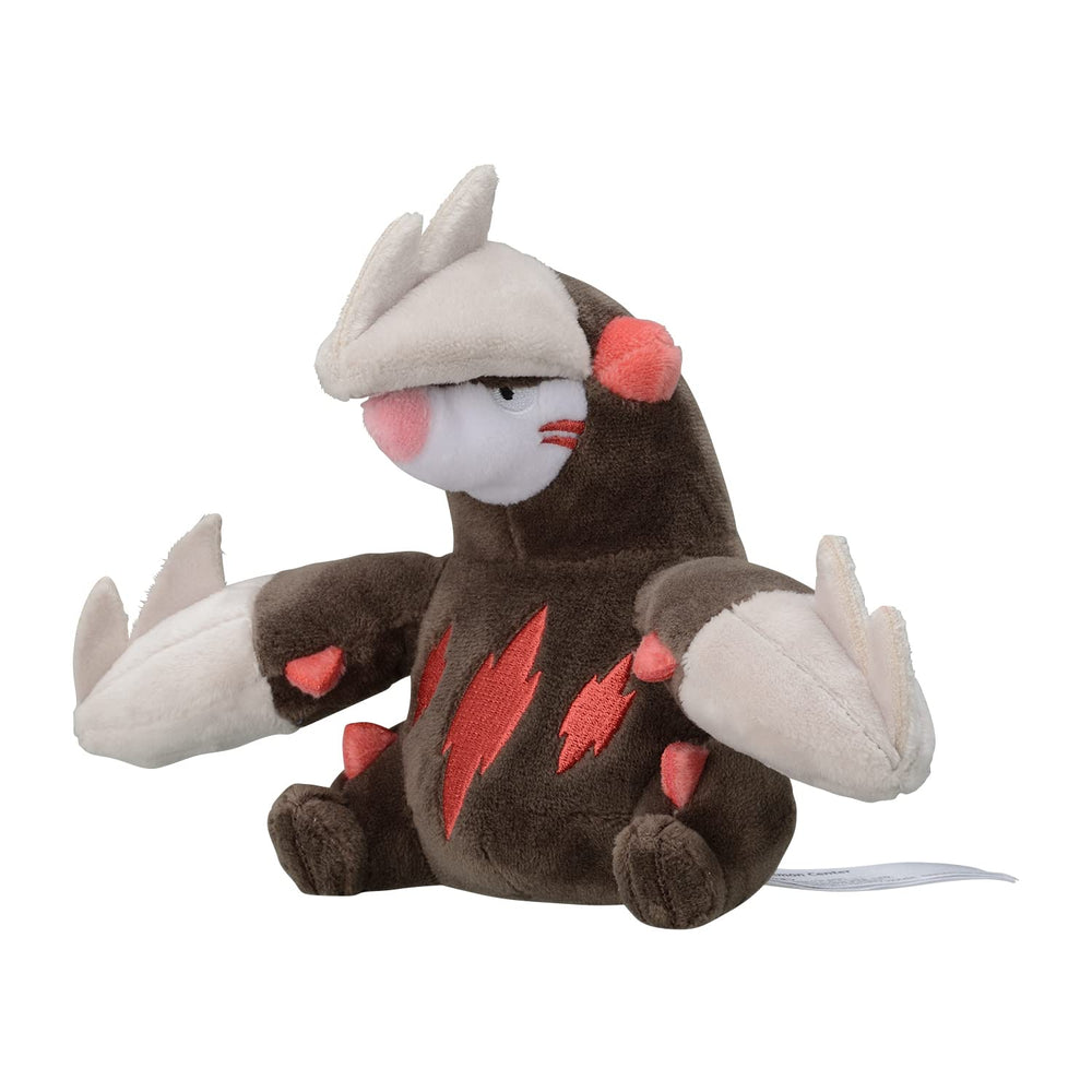 Pokémon Excadrill Sitting Cuties plush front view, soft and cuddly for fans.