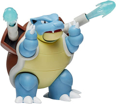 Pokémon Blastoise front view battle figure for imaginative play and display.