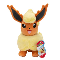 Pokémon Flamara plush 20 cm front view, ideal travel companion for fans.