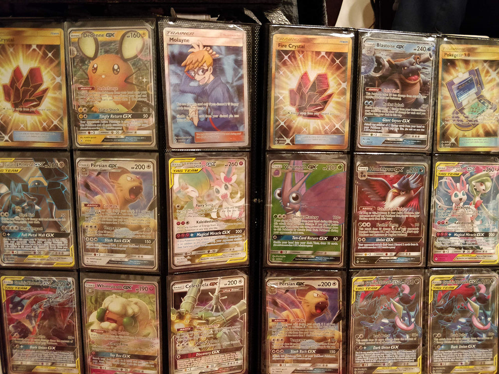 Pokémon five-foil selection—boosts display with holo cards