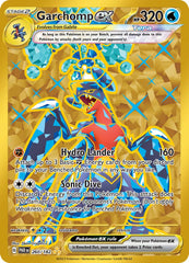 Pokemon Garchomp ex 260/182 gold foil card for display and trading