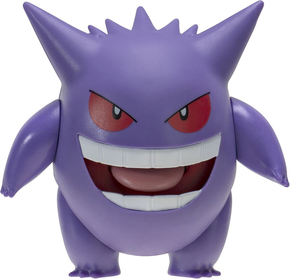 Pokemon Gengar battle figure in ghostly pose for dynamic display and imaginative play.