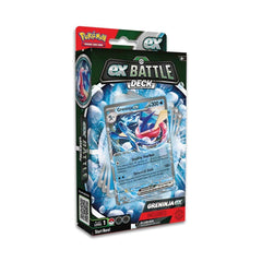 Pokemon Greninja ex Battle Deck cover, ready for quick battles with a striking ex Pokémon on display.