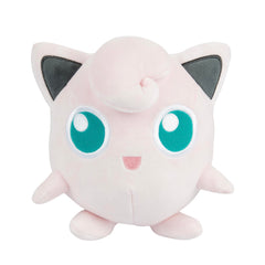 Pokémon Jigglypuff plush 8in side view, travel companion for adventures.