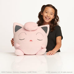Durable stitching on Jigglypuff plush shows long-lasting design for kids