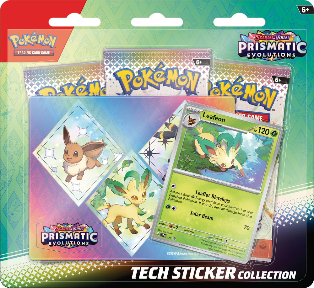 Pokémon Leafeon foil promo card with holo finish for display collection