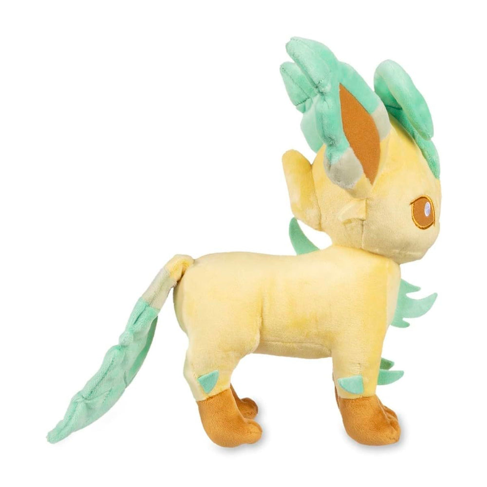 Leafeon plush with embroidered details for lasting charm and soft play.