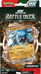 Pokemon Lucario ex card front featuring the main attacker for powerful hits.