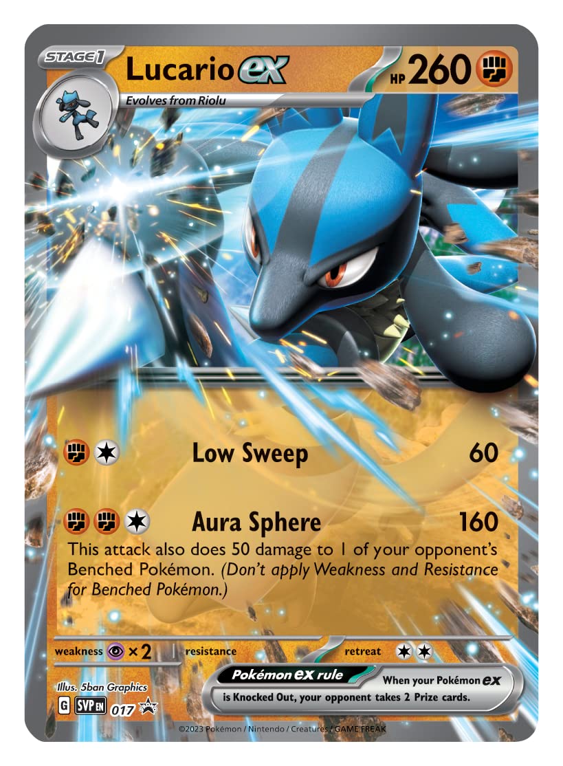 Pokemon Lucario ex Battle Deck playmat provides solo practice space.