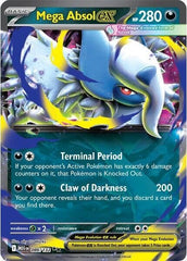 Pokemon Mega Absol ex 086/132 ME01 foil card for display and collection