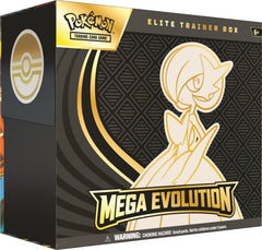 Pokémon Mega Evolution ETB promo card featuring Riolu or Alakazam for collection